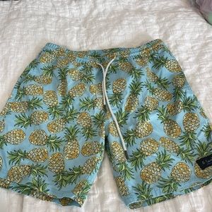 Mens bathing suit pineapple design
